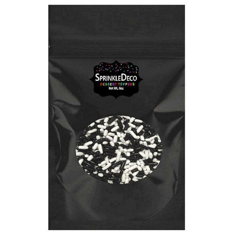 Sugarflair Black Edible Glitter Sugar Sprinkles - for Cake Decorating,  Sprinkle on Cakes, Cupcakes and Treats - 40g