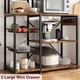 thumbnail image 2 of QinaQin Rack panadero con contactos, de 7 niveles, para microondas, canasta y repisa colgante, ideal como coffee bar y almacenamiento en cocina, 2 of 9