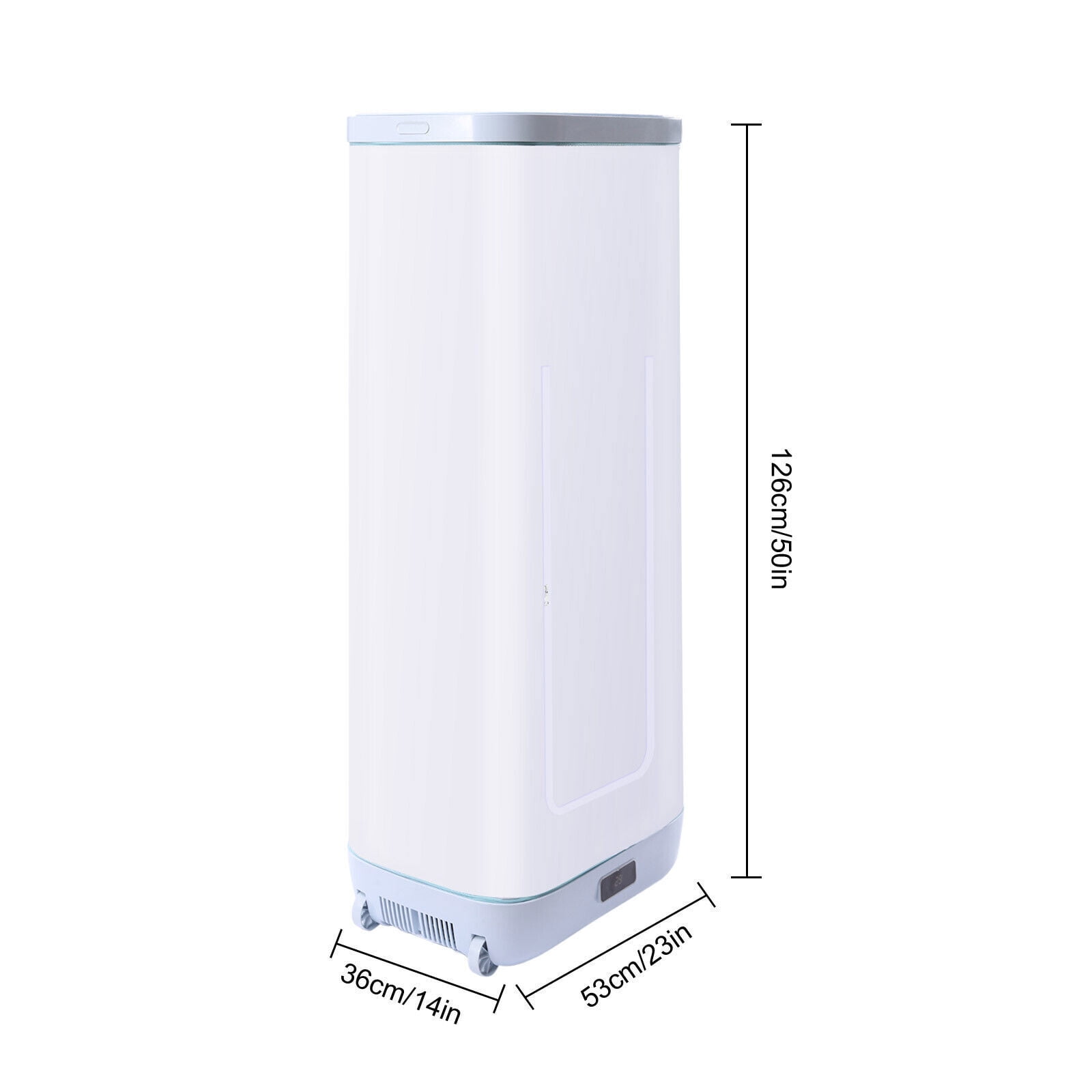 Portable Clothes Dryer, Folding 850W Electric Dryer with 22lb Large Capacity, 180 Min Timer & PTC Heating, Compact for Apartment, RV, Dorm, Travel - 110V (White)