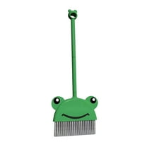 Zznnkj Kids Broom, Housekeeping Cleaning Tool for Kids Pretend Playing, Small Broom for Littler Helper, Toddler Kitchen Cleaning Toys for Boys Girls Aged 3 4 5 6 7 Years Old, Green Frog