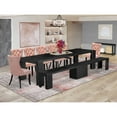 thumbnail image 3 of Luxe by East West Furniture 9-piece Dining Room Table Set a Rectangular Dining Table, 3 of 3