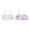 Purple, variant on lnmuld Teen Girls Spaghetti Strap Sports Bra Cropped Training Top with Removable Pads 2 Pack Size:12-14 Years