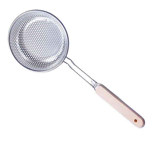 Toystoory Colador, colador, fideos, espátula para cocinar, Pasta, aceite, cuchara, colador, herramienta de cocina, mango de madera, acero inoxidable, Cocina y Comedor dieciséis# Toystoory HA000750-02