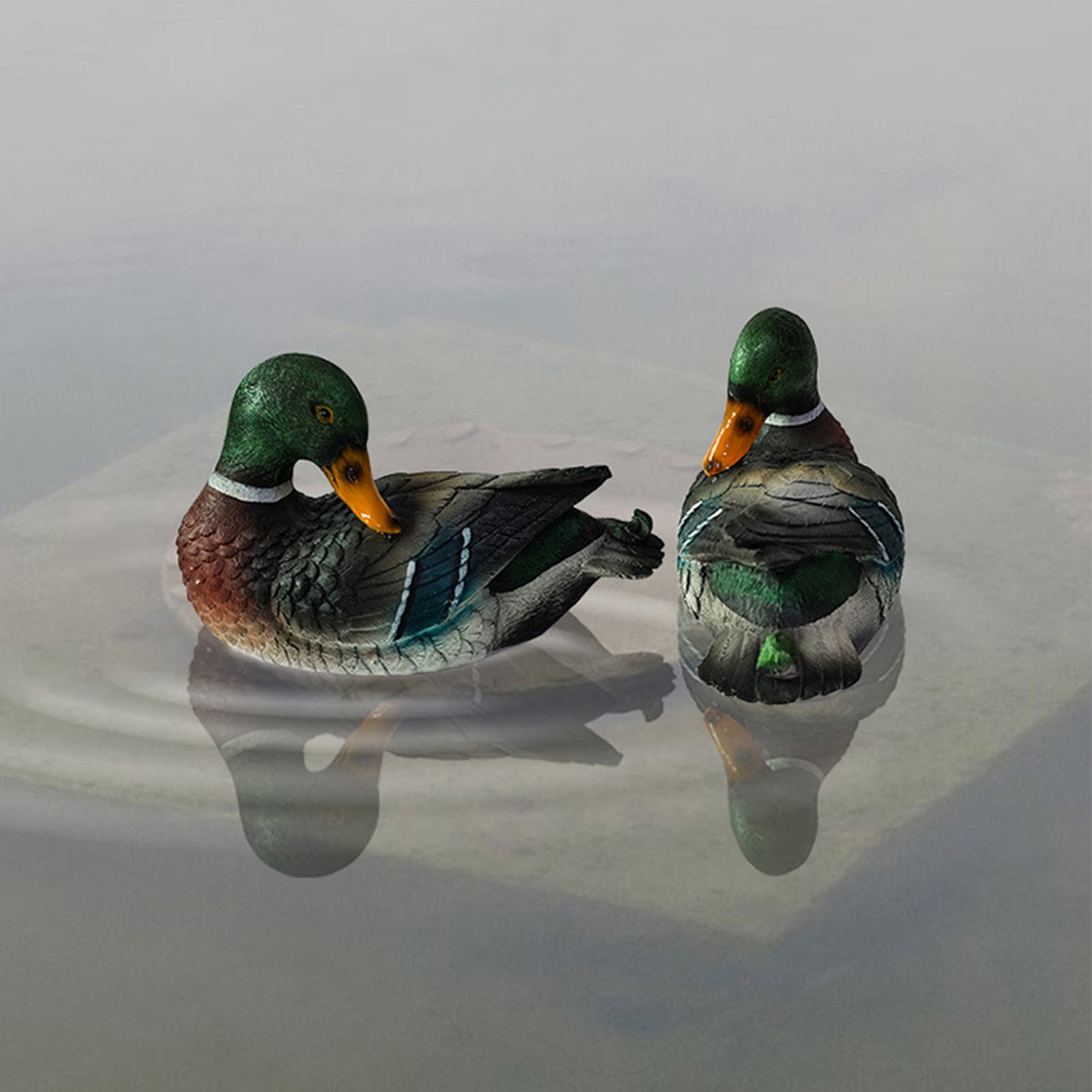 Floating Duck Sculpture Resin Duck Statue Garden Pond Pool Decor Floating Duck Outdoor Ornament Gift for Nature Lovers