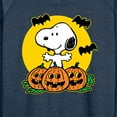 thumbnail image 3 of Peanuts - Snoopy Pumpkin Patch - Women's Lightweight French Terry Long Sleeve Shirt, 3 of 6