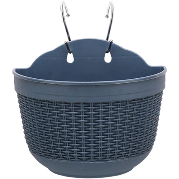 Mimbre Para Colgar En La Pared, Cesta De Almacenamiento Para Macetas Para Decoración Interior Y Exterior seitruly HA041257-02