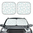 thumbnail image 2 of Balery 2 Piece Rabbit And Star Car Windshield Sun Shade|Foldable Front Windshield Shade for Car Front Window for Most Sedans SUV Truck-Medium, 2 of 7