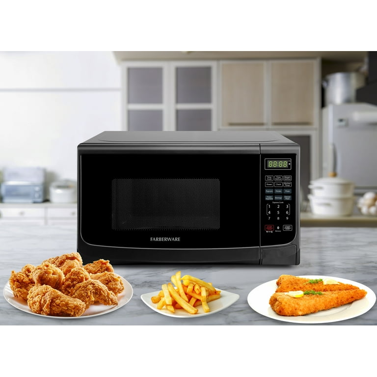 『HAMI VEN BLACK×SILVER』 Farberware 1.1 Cu. Ft. Black & Stainless Steel 1000 Watt