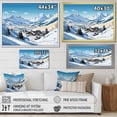 thumbnail image 4 of Designart "Solitude Amidst Alpine Mountains Winter Glow IV" Landscapes Framed Wall Art - Traditional White Mountains Winter Entryway Framed Wall Art, 4 of 6