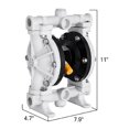 thumbnail image 2 of VEVOR Air-Operated Double Diaphragm Pump 1/2 inch Inlet Outlet Polypropylene 13 GPM Max 100PSI for Industrial Use, QBY-15PP, 2 of 9