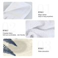 thumbnail image 5 of Navy Blue Leaves Symmetrical Pattern Hanging Towels with Loop Hand Towels Nylon Fastener Tape Design Dish Cloths 2 Pieces, 5 of 7