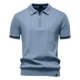 thumbnail image 1 of pstuiky camisetas para hombre, Suéter informal de manga corta con cuello vuelto, cómodo y liso para hombre camisas casuales para hombre m, 1 of 3