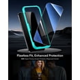 thumbnail image 2 of Protector de pantalla ESR para iPhone 17 Pro, vidrio de privacidad, pack de 3, 2 of 7