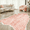 Pink, variant on Cheetah Print Area Rug, 4' x 4.6' Faux Fur Leopard Skin Rug, Soft Shaggy Animal Print Carpet for Living Room, Bedroom, Office Decor