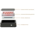 thumbnail image 6 of Electric Smokeless Indoor Grill w/ Non-Stick Cooking Surface & Adjustable Temperature Knob, Dishwasher Safe Removable Water Tray, Black, 6 of 8