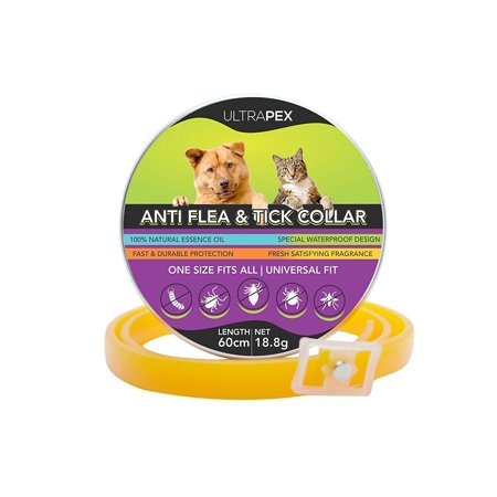 - ULTRAPEX Anti Flea & Tick Collar for Dogs and Cats- One Size fits All Universal