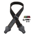 thumbnail image 2 of Adjustable Guitar Strap, Lengthened with Pick Holder, Soft Padded Comfort Guitar Shoulder Straps Belts Adjustable for Bass black, 2 of 8