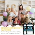 thumbnail image 6 of 7th Birthday Party Invitations for Boys Girls, Blue Glitter Graffiti Party Invitations, 20 Double-Sided Invite Cards with Envelopes, 7th Birthday Supplies Decorations, 4x6 Inch-A09, 6 of 6