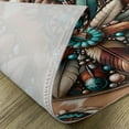 thumbnail image 4 of Ambesonne Rustic Place Mats Set of 4, Southwestern Wreath Ethnic, Standard Size, Turquoise Redbrown and Tan, 4 of 5