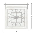 thumbnail image 5 of FirsTime & Co. White Townsend Barn Door Wall Clock, Farmhouse, Analog, 29 x 1.75 x 30 in, 5 of 5