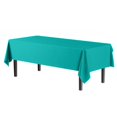 thumbnail image 2 of 24 Pack - Disposable Teal Plastic Tablecloth Cover Heavy Duty Plastic Rectangle Tablecloth - 54” X 108” , 24 ct, 2 of 6