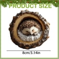 thumbnail image 3 of Clearance Under $2 Sleeping Hedgehog Christmas Ornament, 2D Acrylic Cute Animal Hanging Decor for Tree Wreath and Holiday Display, Style A, 3 of 5