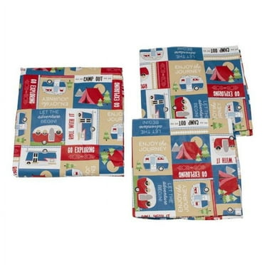 2022107835 Patchwork Picnic Table Cover Set - 3 Piece