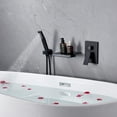 thumbnail image 4 of FOSES 3006 Matte Black Waterfall Wall Mount Roman Tub Faucet, 4 of 9