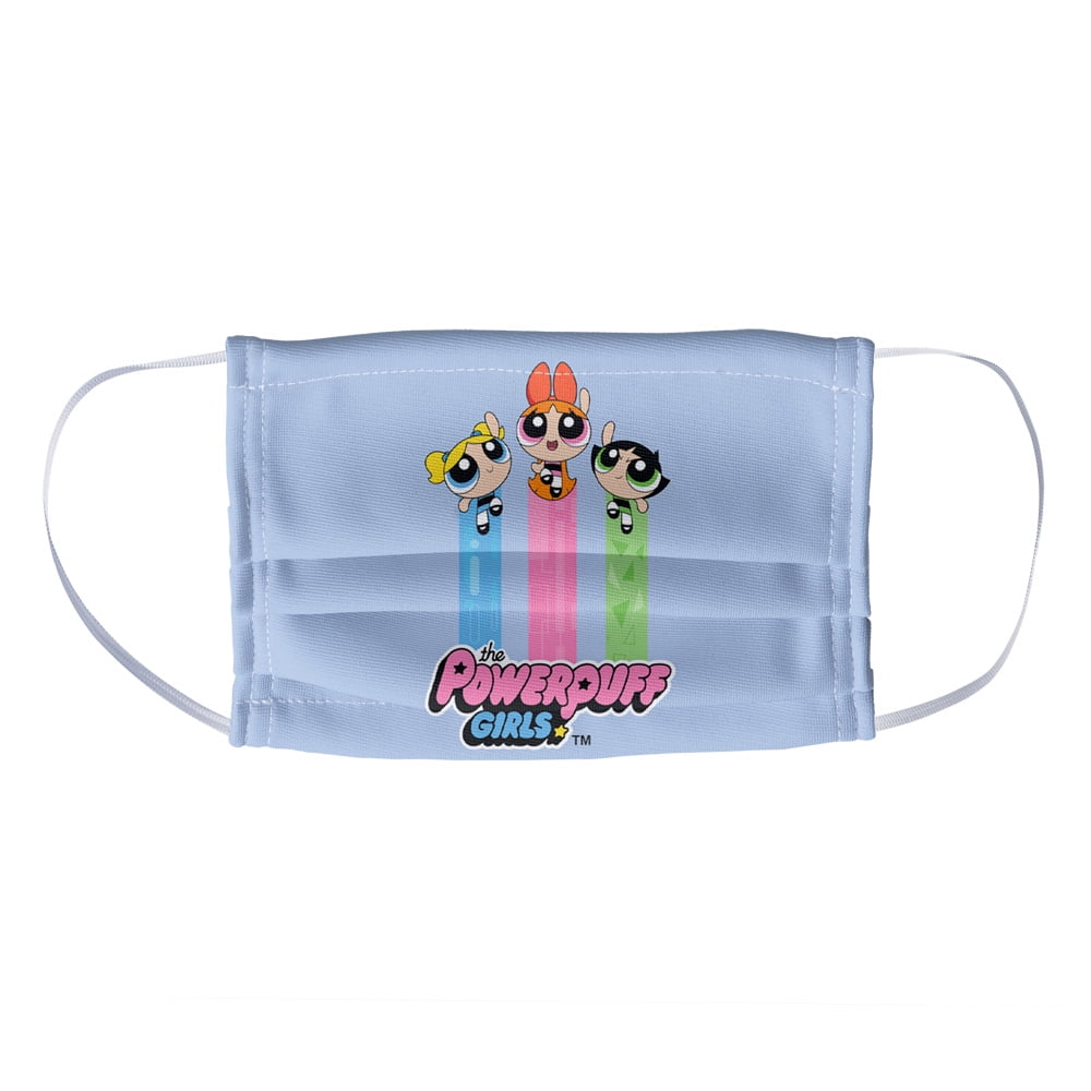 Popfunk The Powerpuff Girls The Girls Fly 1 Ply Reusable Face Mask Covering Kids Walmart Com Walmart Com