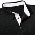 thumbnail image 4 of Men's Polo Shirts Short Sleeve Casual Summer Golf Shirts Classic Collared Shirt with Pocket 2XL, 4 of 5