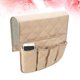 thumbnail image 5 of Bolsa de almacenamiento de tela de fieltro para mesita de noche, sofá, organizador colgante para dormitorio, coche, barandillas de cama (beige), 5 of 5