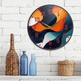 thumbnail image 3 of Yayeee Wall Clock Battery Operated 11.9" Silent Quartz Non-Ticking for Living Room Decor, Green Abstract Wavy, 3 of 8