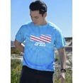 thumbnail image 2 of Fourth Of July American Flag Tie Dye Cyclone Men -Image by Shutterstock, Male x-Large, 2 of 4
