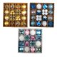 thumbnail image 1 of Surtido de 42 bolas navideñas decorativas para guirnaldas de fiesta. EstiloE, 1 of 9