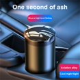 thumbnail image 1 of With Led Light Automatic Light Indicator Ashtray Portable Cigarette Ashtray Holder Decor Car Ashtray Durable Household AshtrayblackChina He Qiyong unisex, 1 of 1