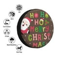 thumbnail image 4 of Naloa Ho Ho Ho Merry Christmas PVC Leather Spare Tire Wheel Cover Spare Tire Cover, for Car Truck SUV Camper Trailer Universal Fit(14-17in)-16 inch, 4 of 6