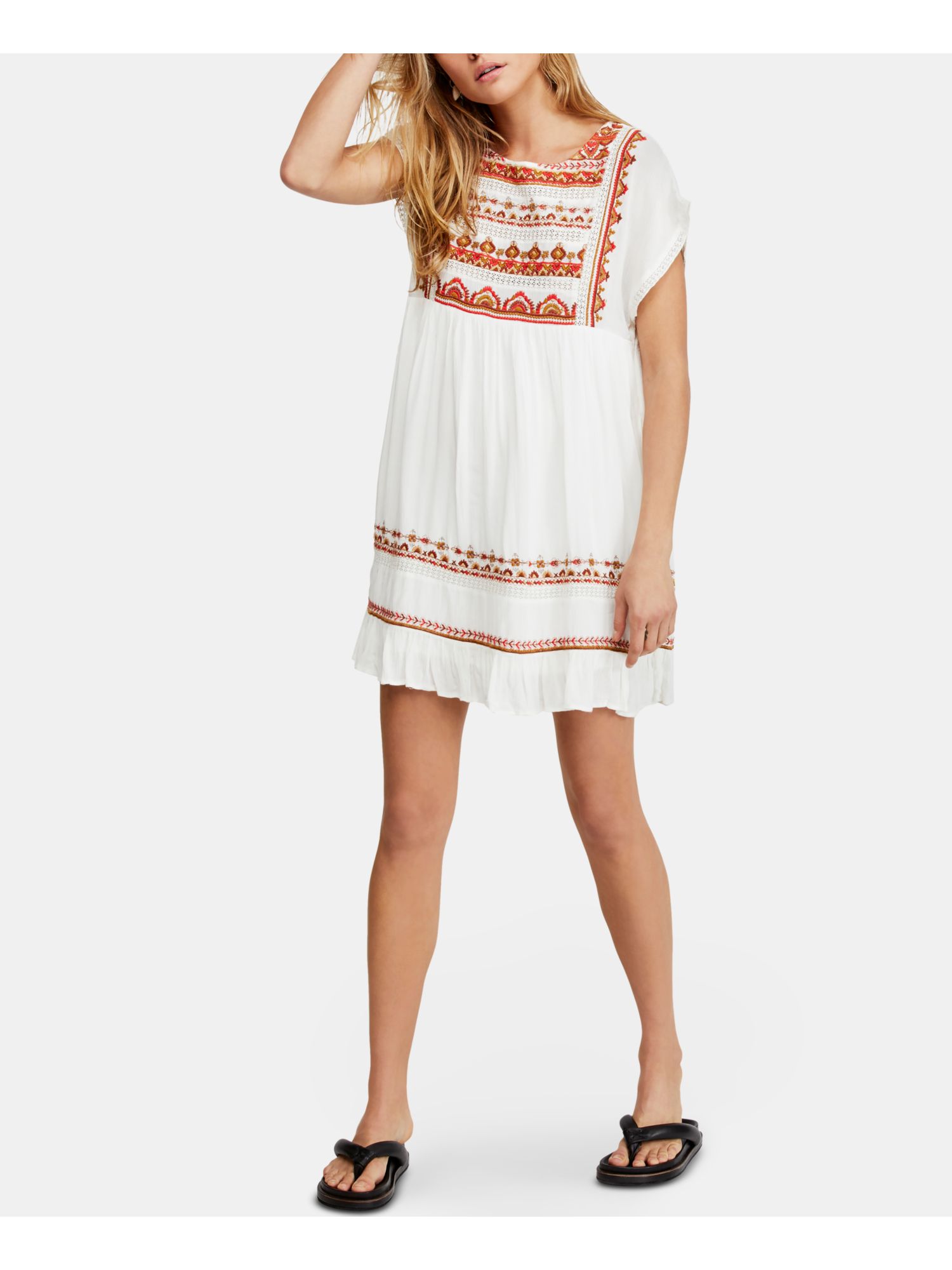 mini peasant dress