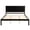 Oak, variant on Dwelling Tales 79" King Platform Bed Frame with Headboard, Solid Wood with Storage, No Box Spring Needed, Oak