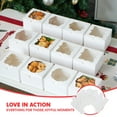 thumbnail image 5 of Joyfy 24 Pcs Christmas Bakery Cake Boxes with Window, 4x4x2.5 inch White Plain Kraft Paper Gift Box, Cookie Boxes for Pastries, Cupcakes, Cookies, Brownies, Donuts Gift-Giving, 5 of 9