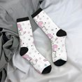 thumbnail image 5 of Logiee Cute Poodle Dog Print Adult Socks for Men & Women,Calf Socks, Ankle Socks,Boots Socks,Breathable Casual Sock,Unisex Crew Socks, 5 of 6
