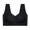 thumbnail image 2 of rygai Lady Bra Push Up Seamless Thin Wire Free No Constraint Women Brassieres Daily Wear Clothes ,Black,3XL, 2 of 7