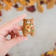 thumbnail image 4 of Oso de Ramo de Abrazo de Bolsillo Pequeño, Oso de Ramo Floral en Miniatura, Regalo para Amigos el Día de Graduación Naranja, 4 of 5