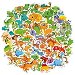 Dinosaur Stickers for Kids Boys Dinosaur Laptop Sticker Dinosaur Cute  Stickers for Water Bottles Dinosaur Vinyl Sticker Waterproof Stickers Bulk  50Pcs 