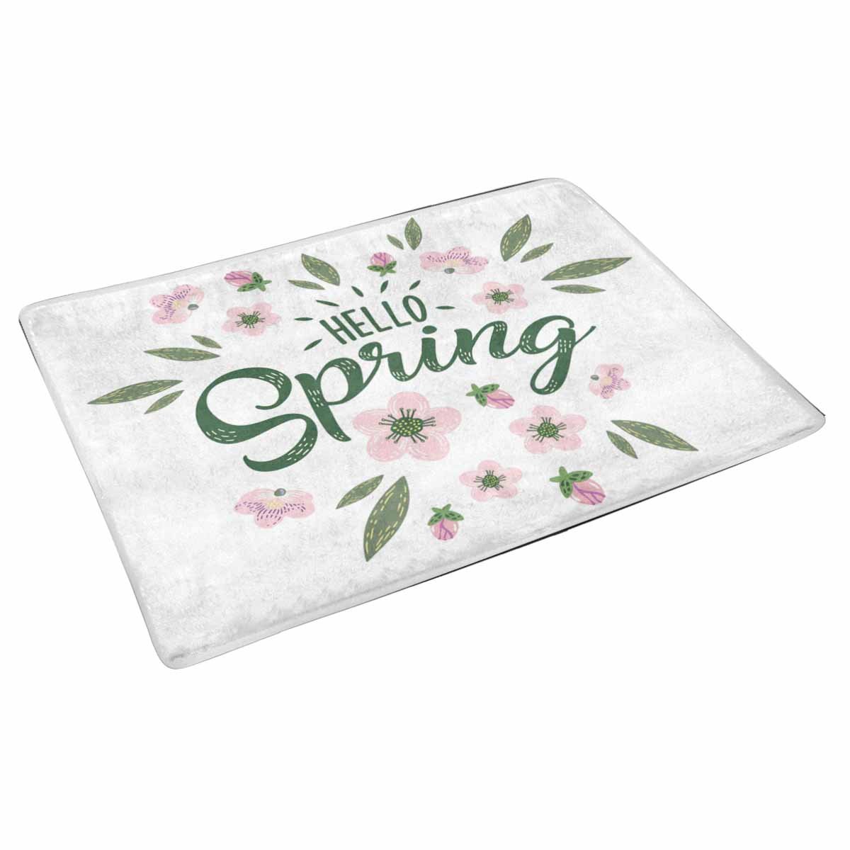 POP Hello Spring Doormat Indoor Entrance Rug Floor Mats Shoe Scraper