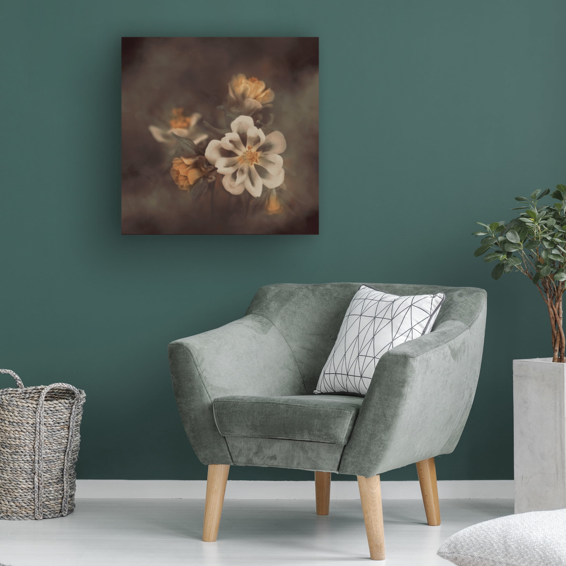 Canvas Wall Art - Cicek Kiral 'Distant Realms' Wall Art for Living Room, Bedroom, or Office Décor by Trademark Fine Art - 14 x 14 Inches