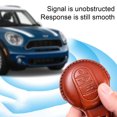 thumbnail image 1 of ziyahi Leather Car Key Case Keyring Holder with Buckle Shell Delicate Stitching Auto Fashion Keychain Soft Cover Replacement for MINI Green, 1 of 9