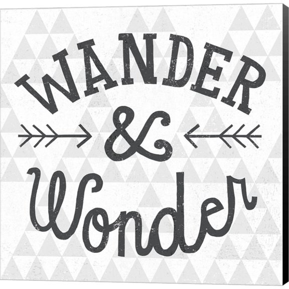Mod Triangles Wander and Wonder by Michael Mullan, Canvas Wall Art