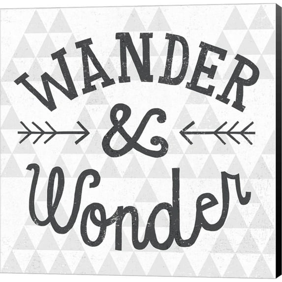 Mod Triangles Wander and Wonder by Michael Mullan, Canvas Wall Art