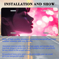 thumbnail image 3 of 1 Pcs 2D Flat License Plate Covers & Frames, Profile of a Woman For Decorative Front, Waterproof For Decoration Aluminum License Plate Covers & Frames Cover For Men Women, 12" X 6", 3 of 7