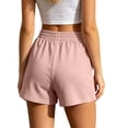 thumbnail image 6 of QSAWXQZ Women's Cotton Shorts Elastic Waist Solid Loose Shorts with Pockets XL, 6 of 7